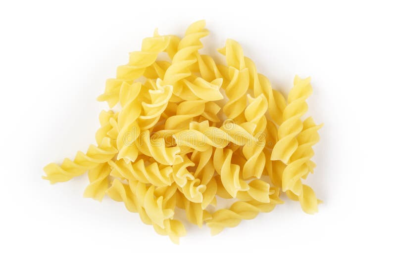 Spiral Pasta On White Background Stock Photo Image of macro, healthy