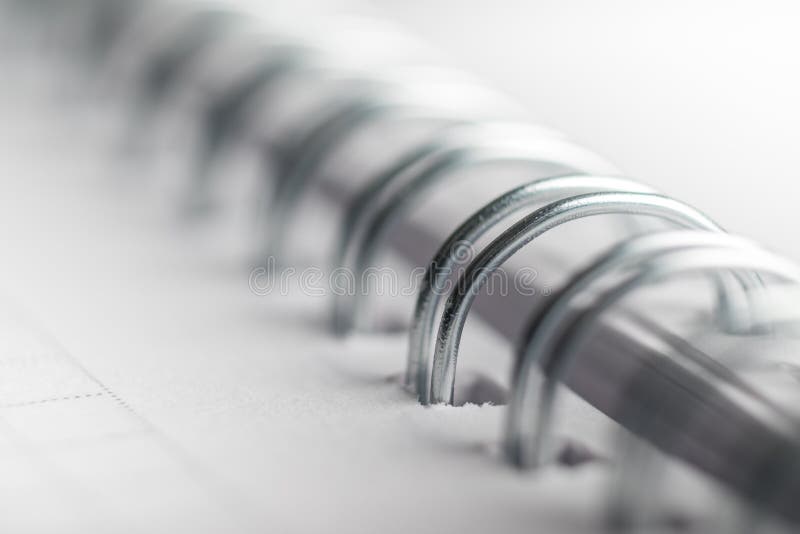 Spiral Rings of Notebook stock image. Image of directory 1067989