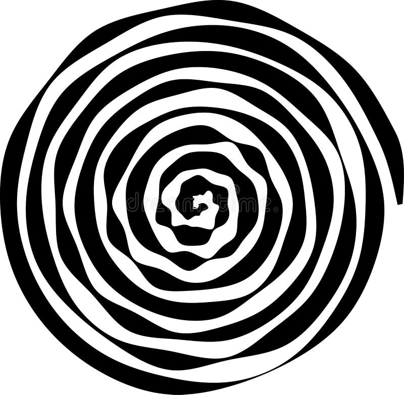 Spiral round shape. The element of design to create abstract layouts, covers, print on paper, fabric, wrap. Vector illustration stock illustration Spiral round shape. The element of design to create abstract layouts, covers, print on paper, fabric, wrap. Vector illustration stock illustration