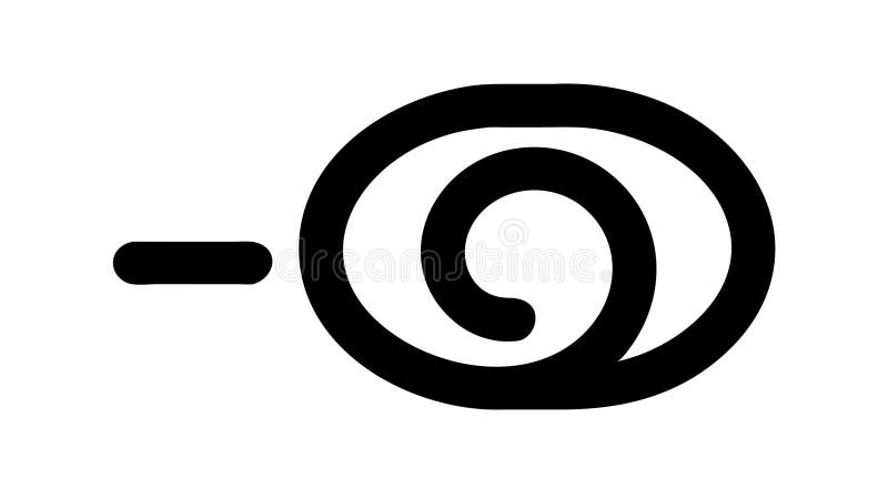 Spiral shape icon for abstract design or motion , vector design Generative AI vector illustration