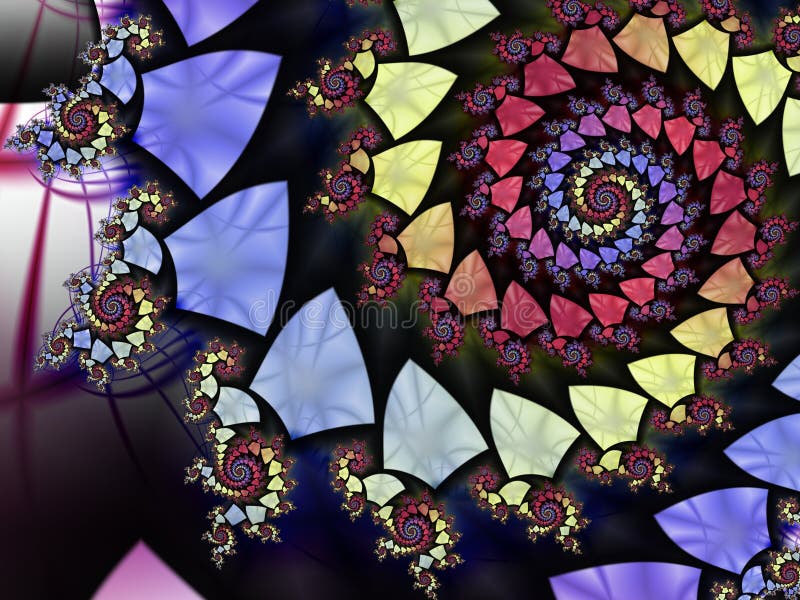 Spiral shield fractal