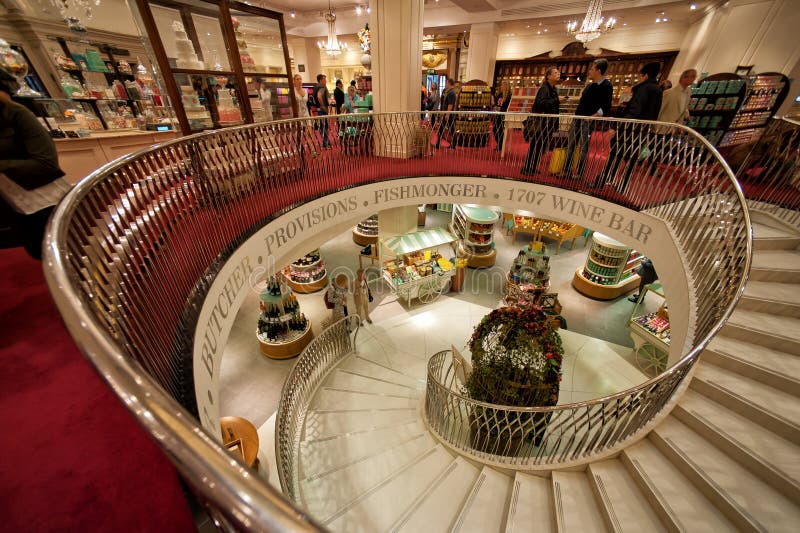 Spiral stairway in Fortnum & Mason