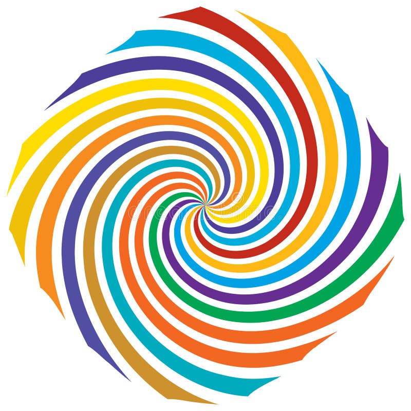 Spiral, Swirl, Twirl Element. Cochlear, Vortex, Vertigo Design Shape ...