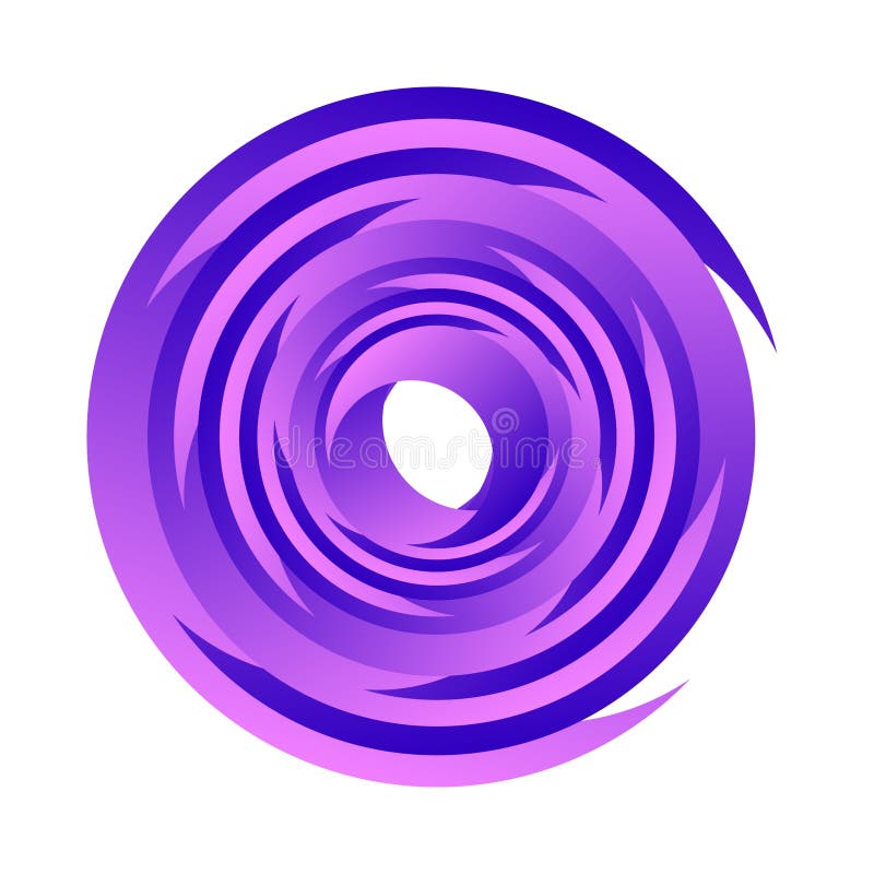 Spiral, Swirl, Twirl. Rotating Segmented Circle, Circular Swoosh Circle ...