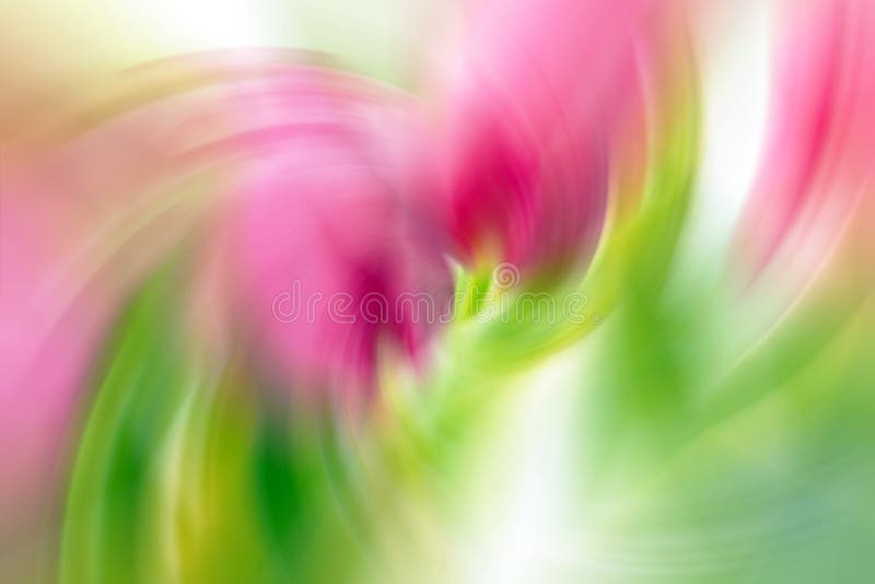 Spiral vortex pink, green blurred gradient background. Abstract wave natural texture