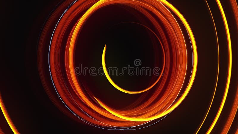 Spirale astratta linee luminose rotanti generate dal computer sfondo 3d rendering sfondo royalty illustrazione gratis