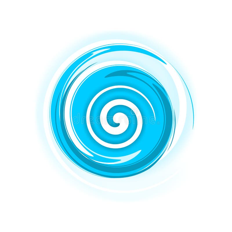 Spirale blu illustrazione di stock Spirale blu illustrazione di stock
