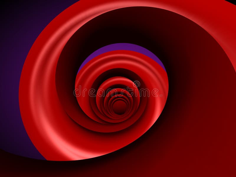 Spirale rouge illustration libre de droits Spirale rouge illustration libre de droits