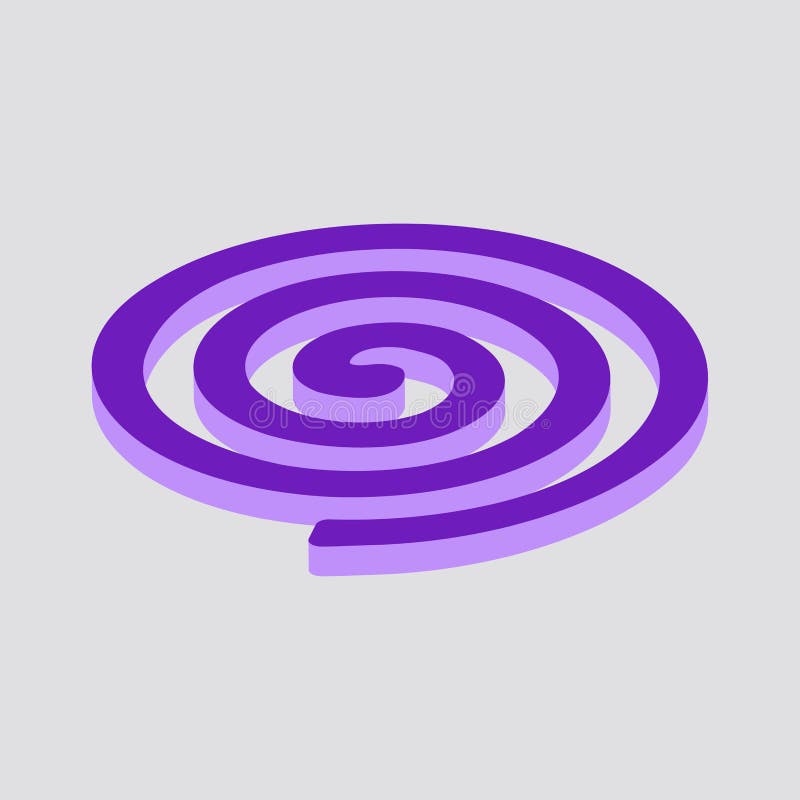 Spiralikonisometrische und 3D-Ansicht. Spiralsymbol isoliert auf weißem Hintergrund, disometrisch und 3D-Ansicht.