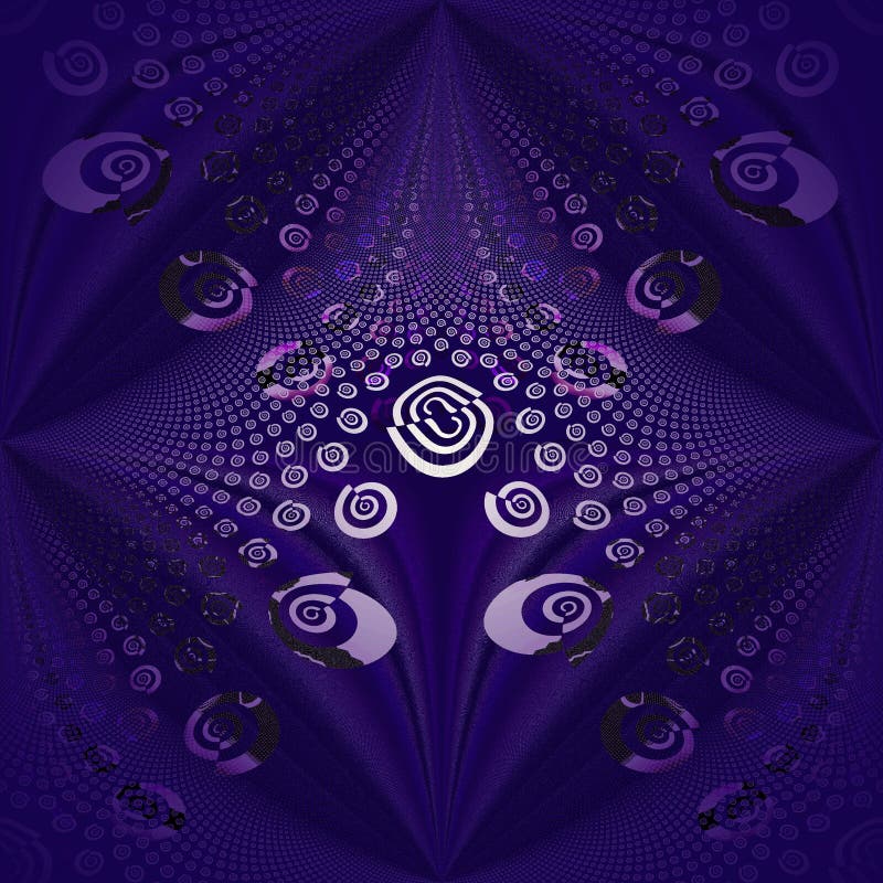 Spirals and diamond pattern purple violet gray