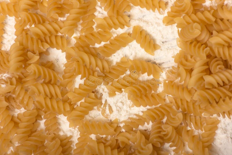 Spirals pasta stock photography