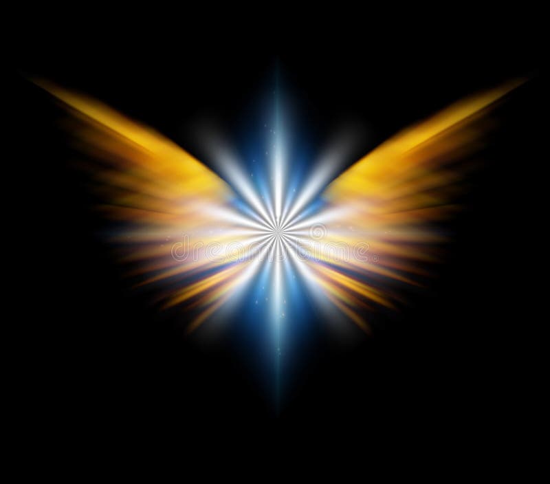 Angel And Heavenly Composition Stock Illustration - Illustration of ...