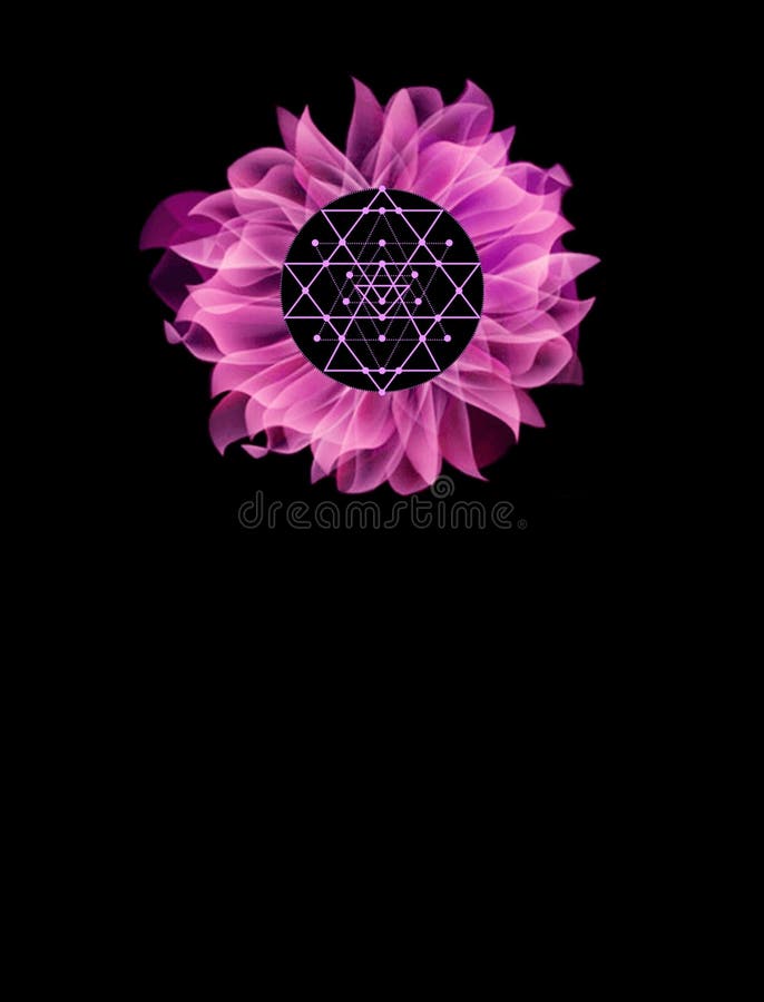 Spiritual Background for Meditation with Sri Yantra in Artistic Colorful  Background Stock Illustration - Illustration of geometry, colorful:  227682494