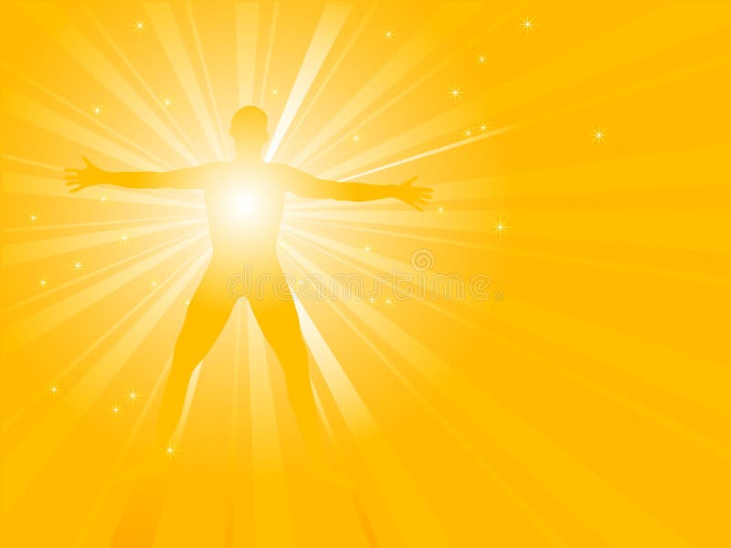 Spiritual energy stock vector. Illustration of crystal - 10871168