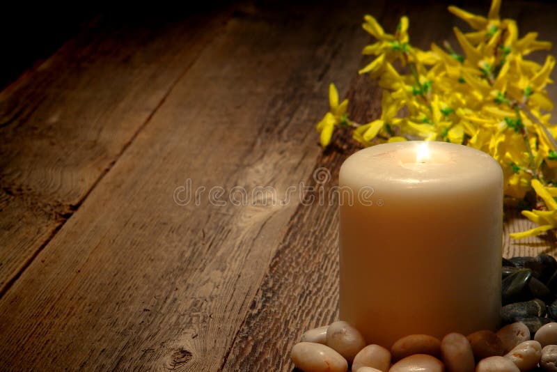 Spiritual Meditation and Reflection Pillar Candle