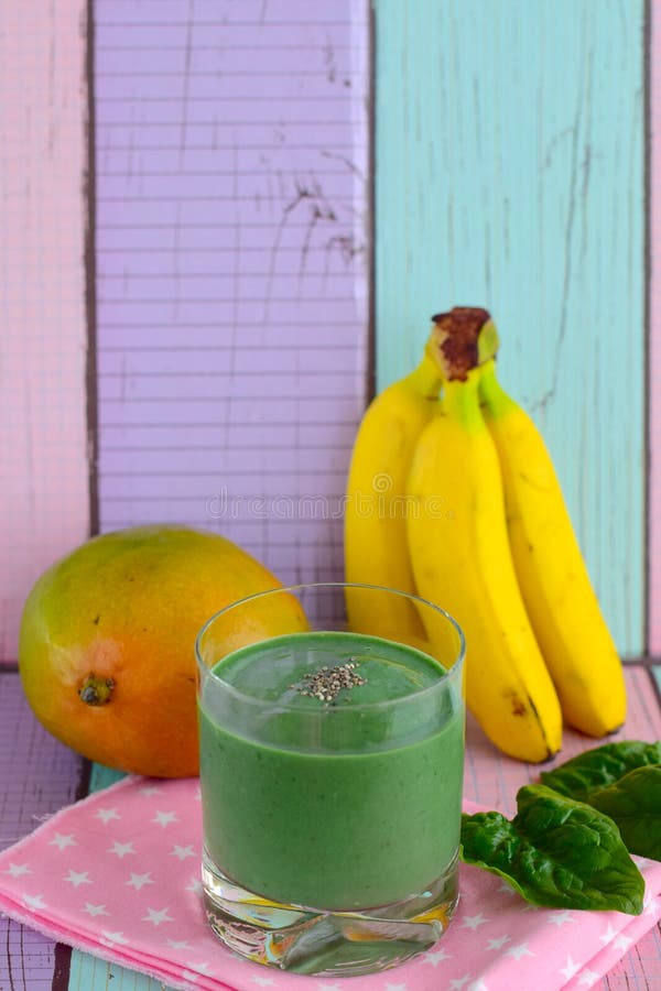 Spirulina green smoothie stock photo. Image of beverage 87990026