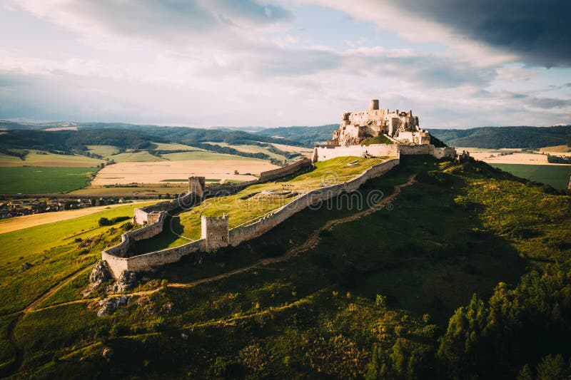 Spišský hrad na Slovensku nedaleko Slovenského ráje.