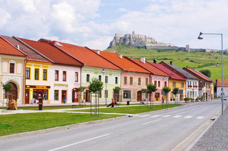 Spis Castle and Spisske Podhradie town, Slovakia royalty free stock image Spis Castle and Spisske Podhradie town, Slovakia royalty free stock image