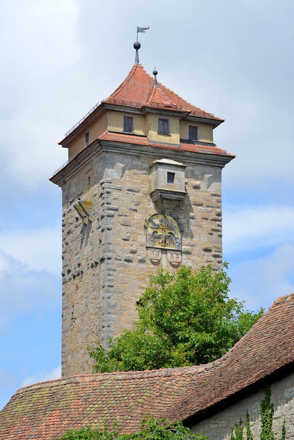 Spital-bastion Gate Tower in Rothenburg Ob Der Tauber in Germany Stock ...