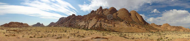 Spitzkoppe panoramic Namibia stock images