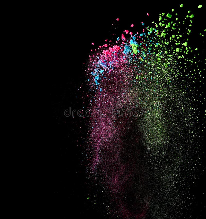 Splash of color powder royalty free stock image Splash of color powder royalty free stock image
