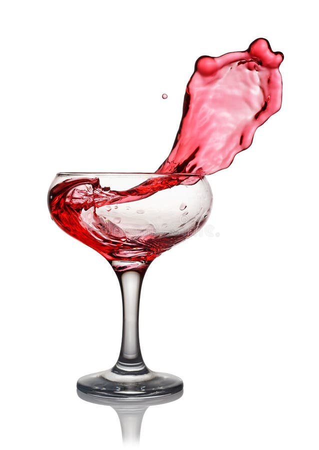 Splash In Glass Of A Pink Alcoholic Cocktail Drink Stock Image Image Of Food Isolated 89000599