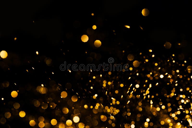 Splash of golden sparkles