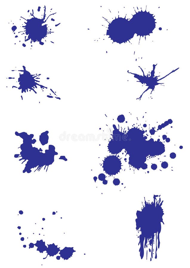 Splash painting vector illustration
