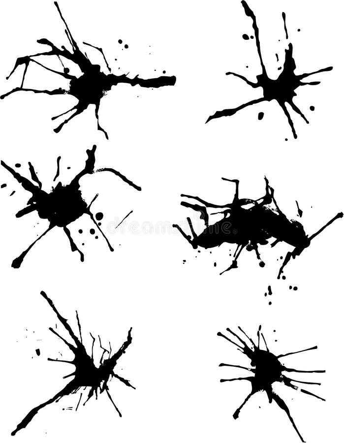 Splash painting royalty free illustration