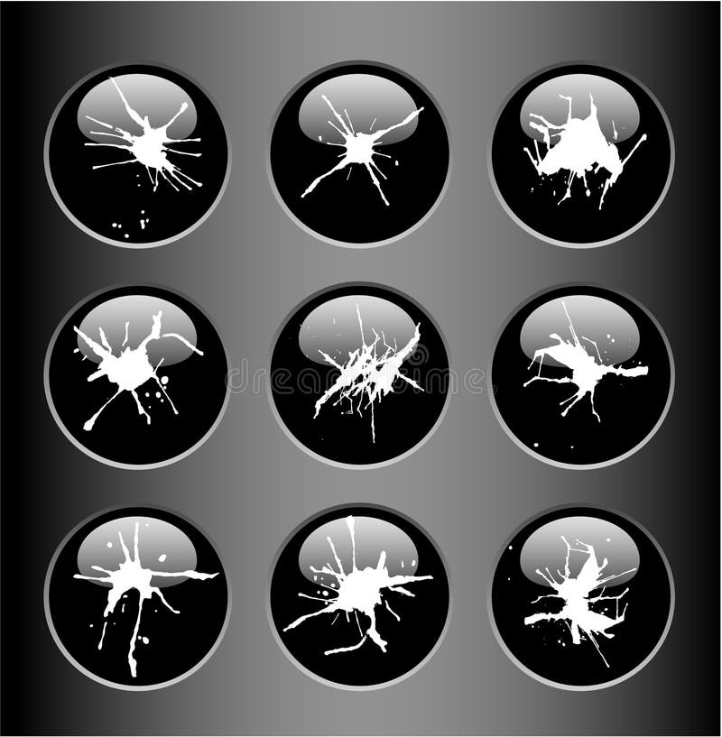 Splash painting royalty free illustration