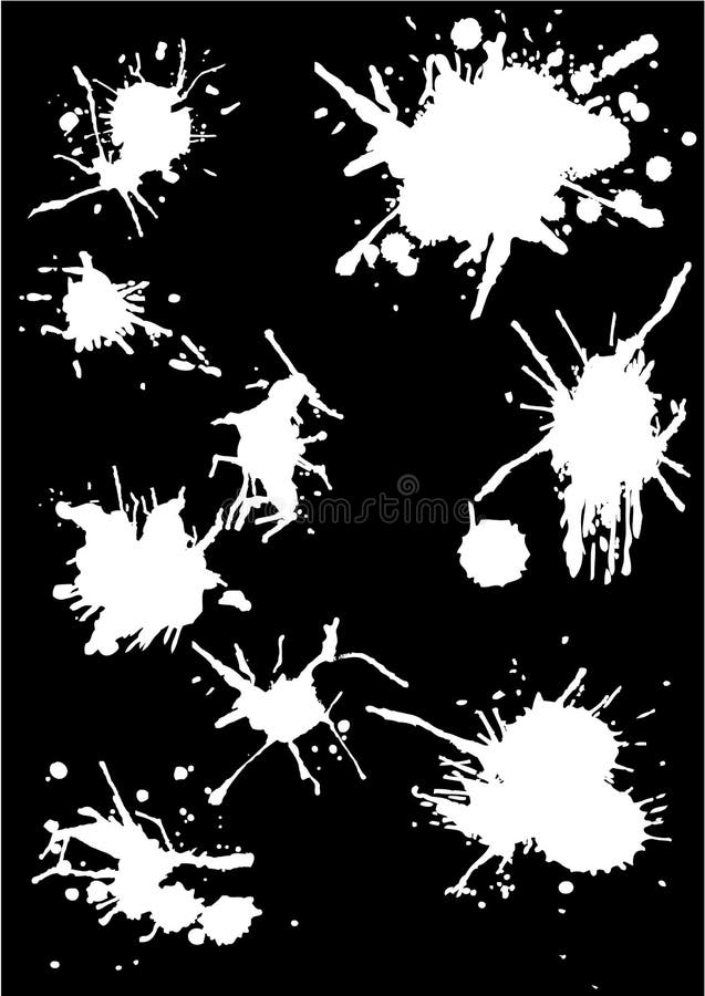 Splash painting 3 vector illustration