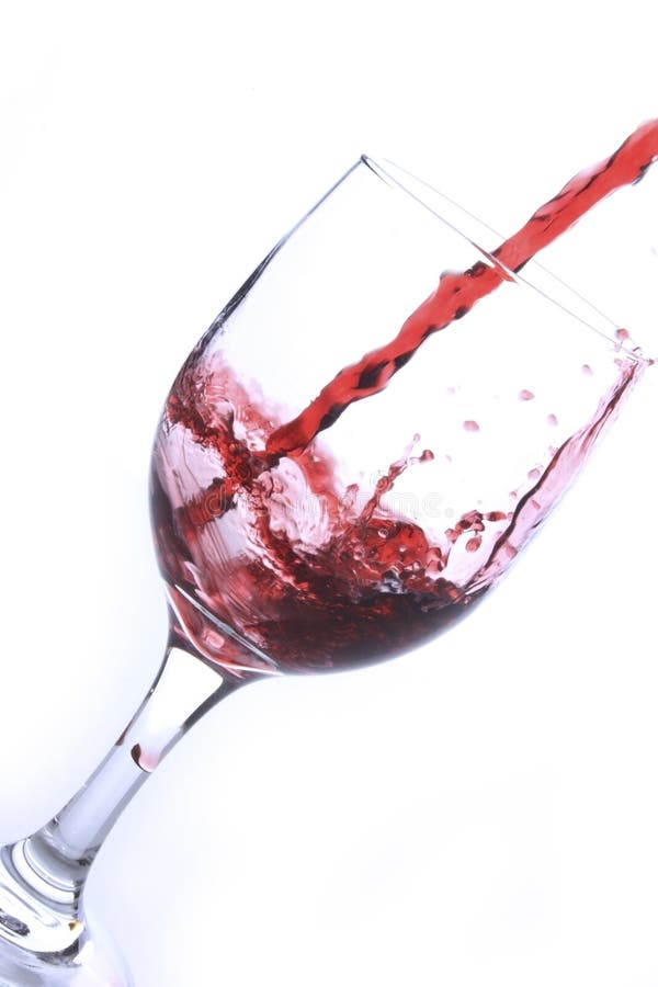 Splash of red wine stock photography