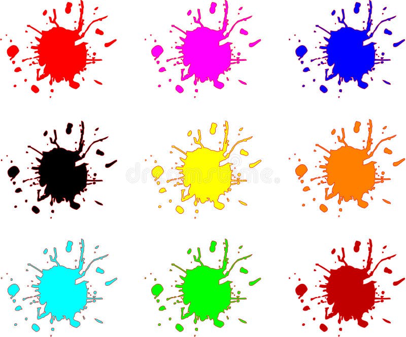 Splash Stains stock illustration
