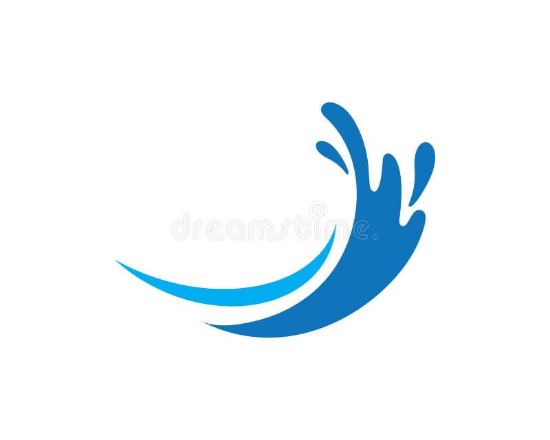 Splash Water, Wave symbol and icon Logo Template stock illustration
