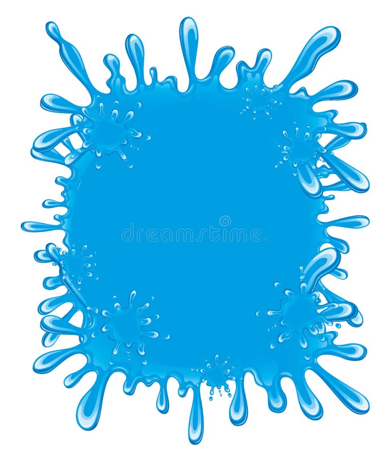 Splash of water on a white background. Juice splash logo vectors