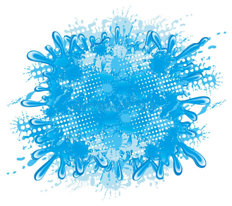 Splash of water on a white background. Juice splash logo vectors