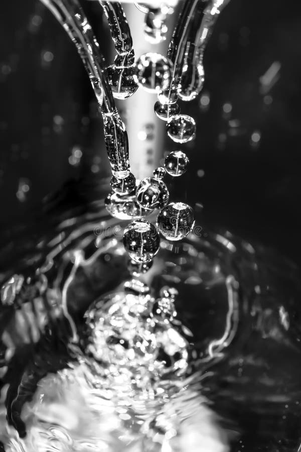 Splashed water drops. royalty free stock images