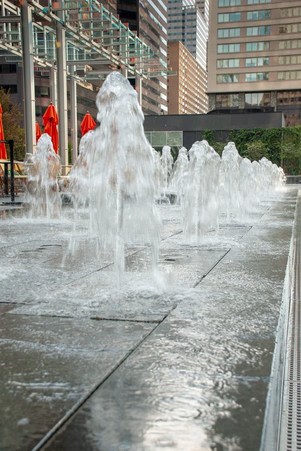 Splashes of Philadelphia City Hall Fountain Stock Photo Image of