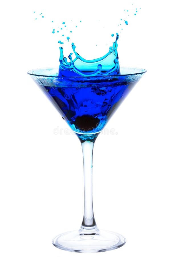 Splashing Blue Martini