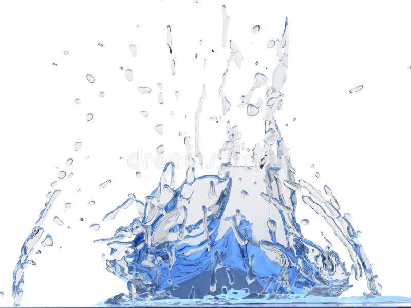 Splashing blue sparkling pure water. Abstract nature background stock images Splashing blue sparkling pure water. Abstract nature background stock images