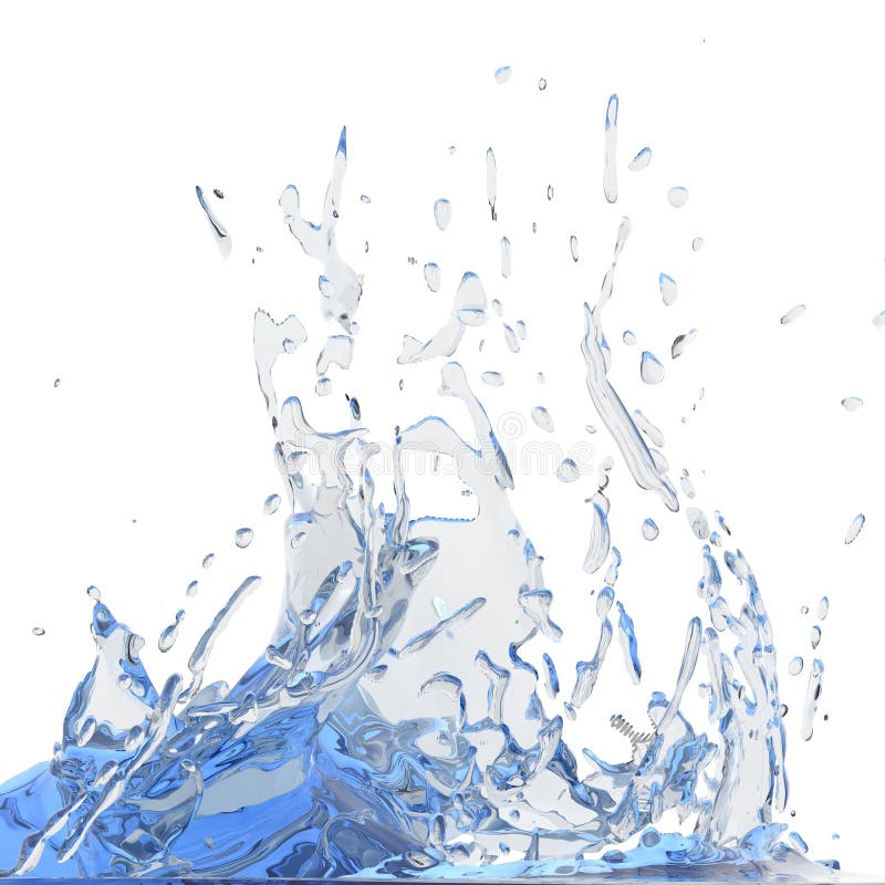 Splashing blue sparkling pure water. Abstract nature background royalty free stock photography Splashing blue sparkling pure water. Abstract nature background royalty free stock photography