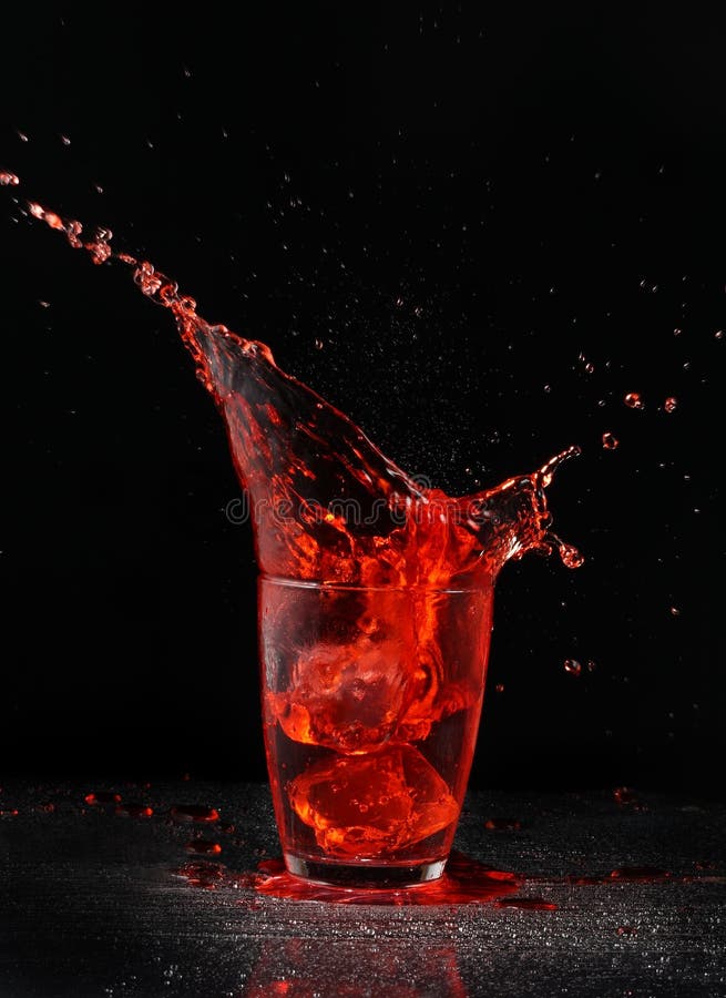 Splashing drink