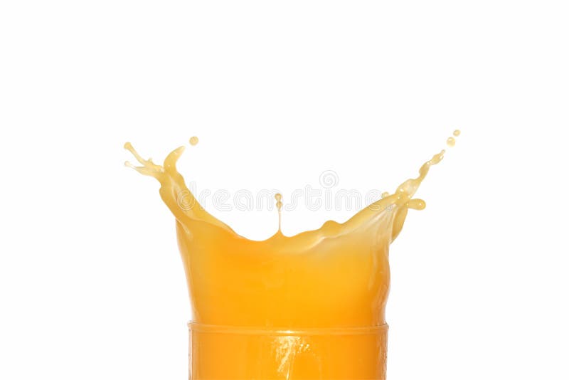 Splashing Orange Juice