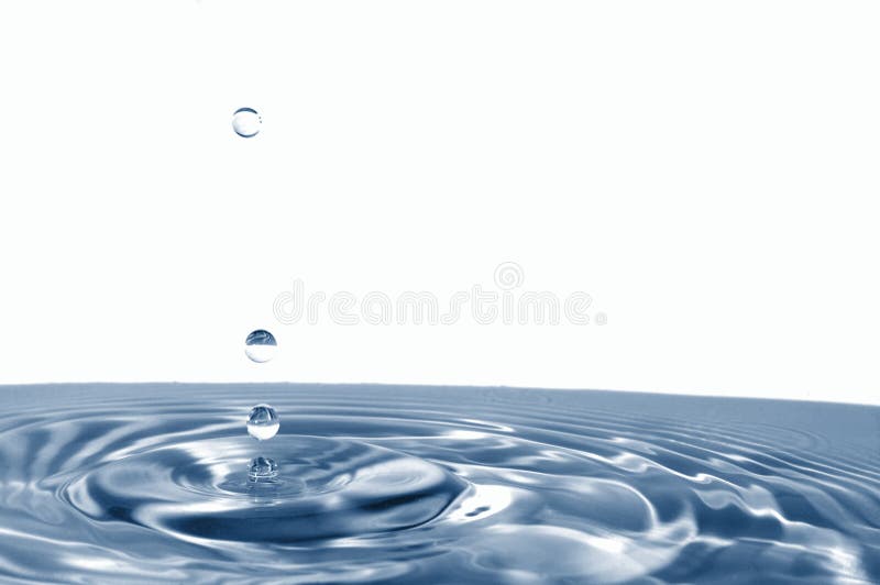 Splashing water drop royalty free stock photos