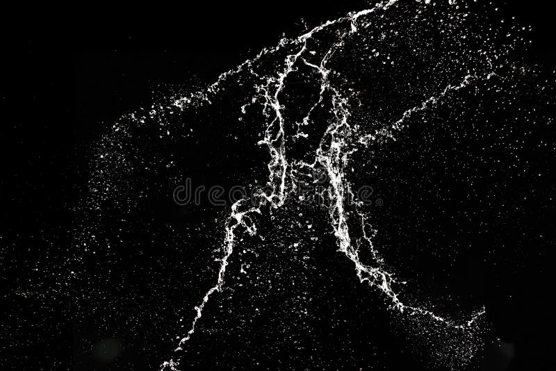Splashing Water Droplets on Black royalty free stock photography
