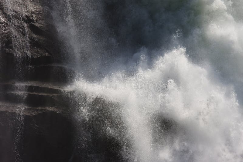 Splashing water of the Krimml Falls, Austria