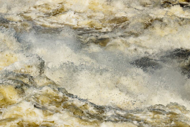 Splashing water waves on the fast river royalty free stock image