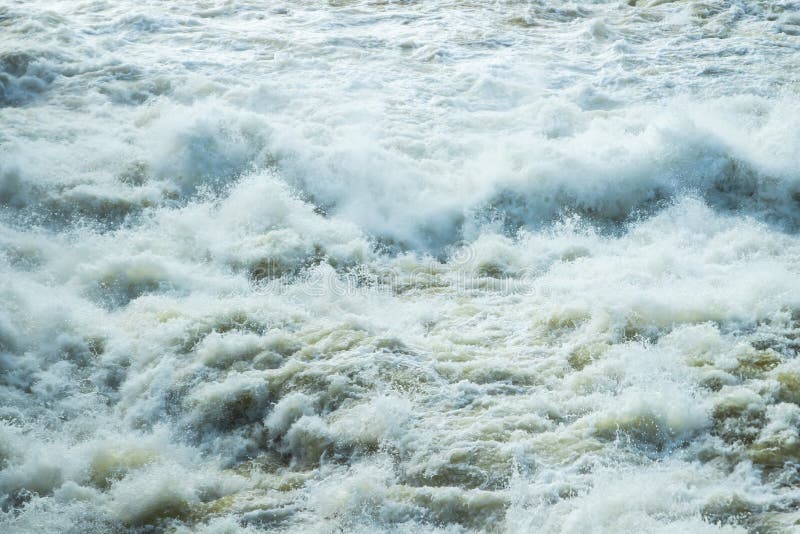 Splashing water waves on the spring fast river royalty free stock photos