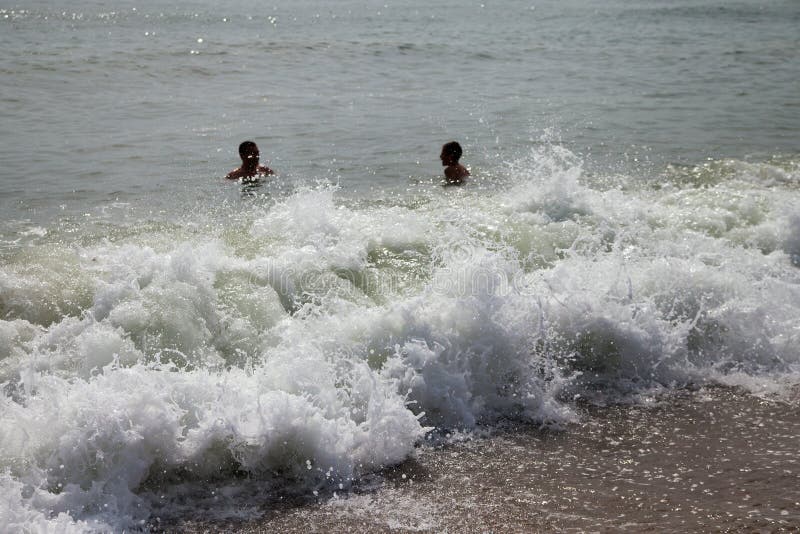 Splashing wave. royalty free stock photo