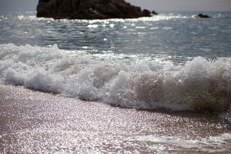 Splashing wave. stock image